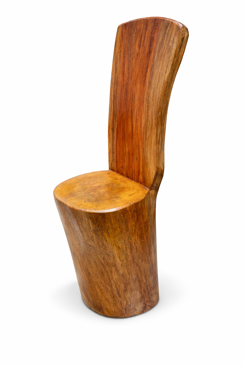 African Handcrafted Solid Wood Chair